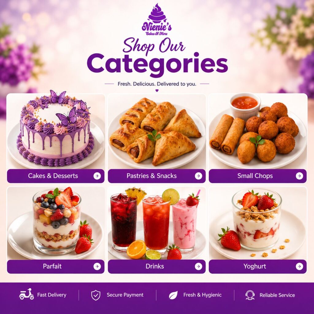 Nienies N More Food Categories
